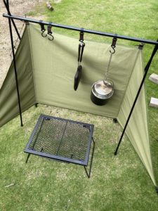 おうちキャンプの設営