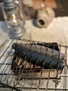 鯖の炭火焼き
