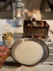 B-6君で火起こし