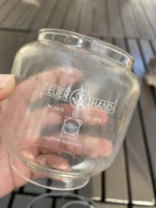 フュア―ハンドランタンのホヤ