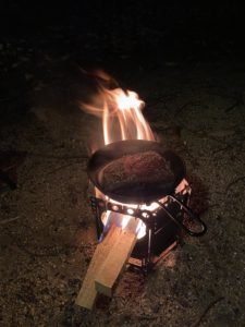 ちびパンでローストビーフ