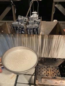 ロウリュで着火