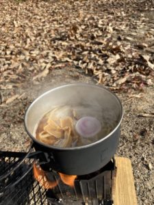 ペレット燃料でラーメン