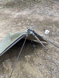 二股化パーツ無しで設営