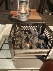 かまど型焚火台