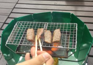 マルチロースターで焼肉