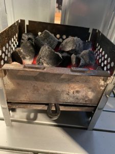 カマド型焚火台