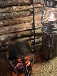 ニンニク餃子を焼く