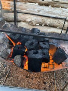 ピコグリルで炭火を熾す