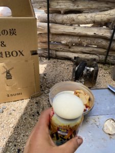 段ボール燻製器