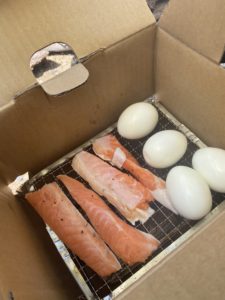 段ボール燻製器