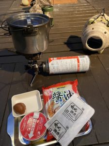 スノーピーク「ケトルＮＯ１」で作るさっぱりラーメン