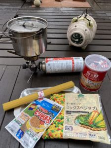 スノーピーク「ケトルNO1」で作るキーマカレーパスタ