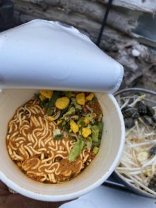 スンドゥブをカップ麺で作る