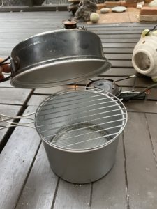 アルミクッカーを蒸し器に変える