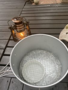 シンプルプランのアルミクッカーで湯沸かし