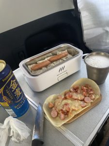 車内のおつまみ