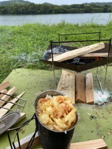 キャンティーンカップでうどん