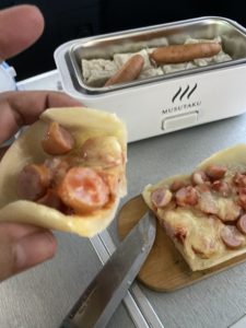 炊飯器でピザを焼く