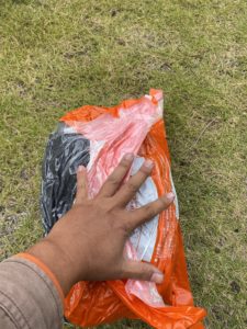 コンパクトになる寝袋