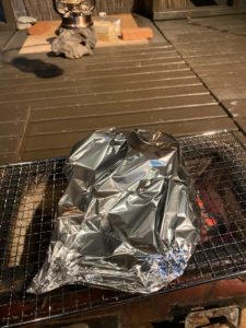 ステーキを焼く