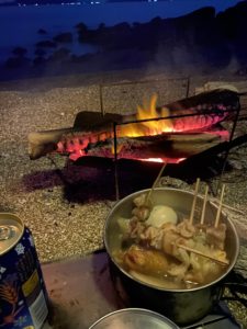 おでんを食べる