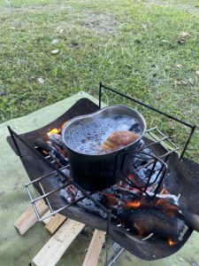 うちわえびを塩ゆでにする