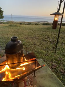 キャンティーンで湯沸かし