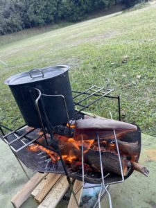 カツオのたたきを作る