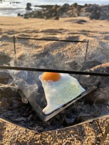 新鮮卵の目玉焼き