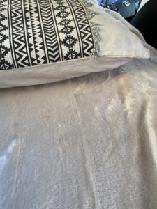 毛布の肌ざわり