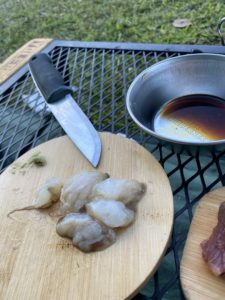 うちわエビのお造り