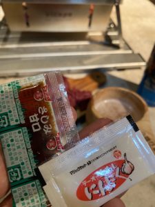 ニンニクと甘醤油