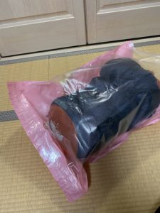 モンベルの寝袋をコンパクトに