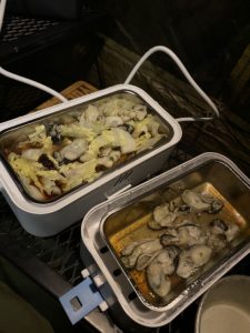 牡蠣の土手鍋完成