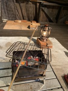 串焼きの串が焦げない