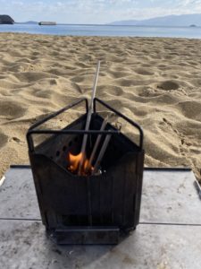 割り箸で着火剤