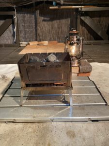 B-6君で火起こし