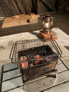 焚き火台の地面養生