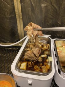 ポータブル電源で料理