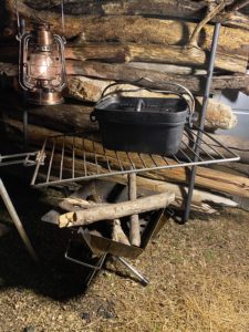 ステンレス製焚き火グリル