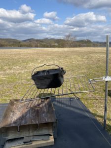 ステンレス製焚き火グリル