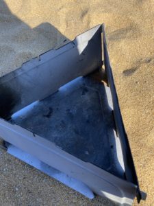 使用後のNOBOXのフラットストーブ