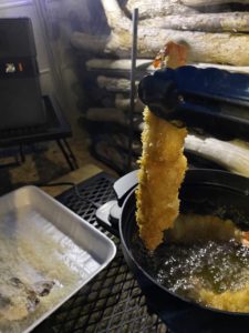 レコルト 電気なべでエビフライ