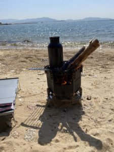 ローストマスターを五徳として使う