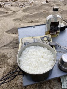 アルミパーソナルクッカー炊飯