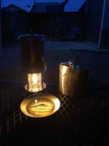 パップテントで夕涼み