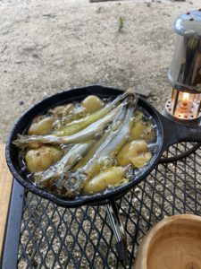 シシャモのアヒージョ！