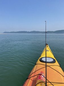 カヤックから釣りを開始する