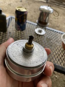 マイナーランタンは芯の調節が難しい